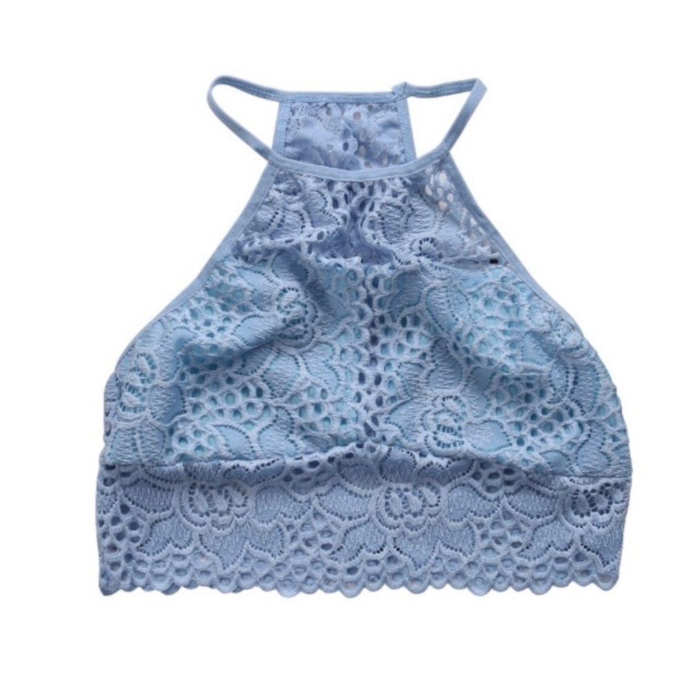 Blue Lace Bralette Bra